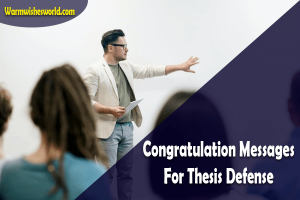 Congratulation Messages For Thesis Defense