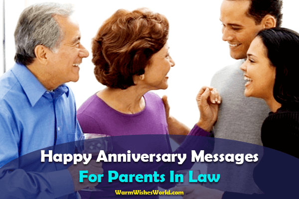 Happy Anniversary Messages For Parents In Law