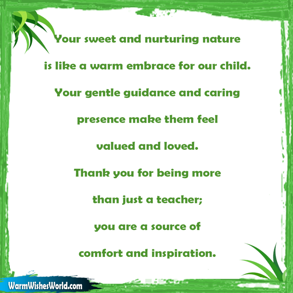 Heart Touching Messages For Teachers From Parents