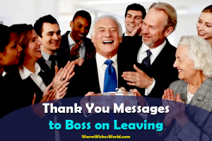 Thank You Messages to Boss on Leaving