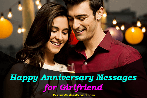 Happy Anniversary Messages for Girlfriend
