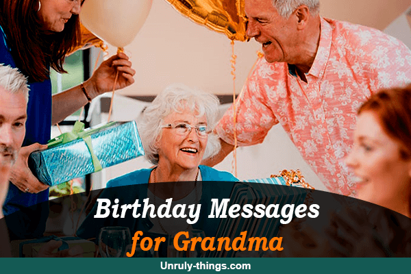 Birthday Messages for Grandma