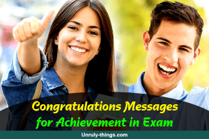 Congratulations Messages for Achievement in Exam