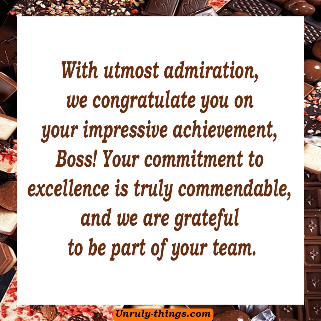 Heartfelt Congratulations Messages for Achievement for Boss
